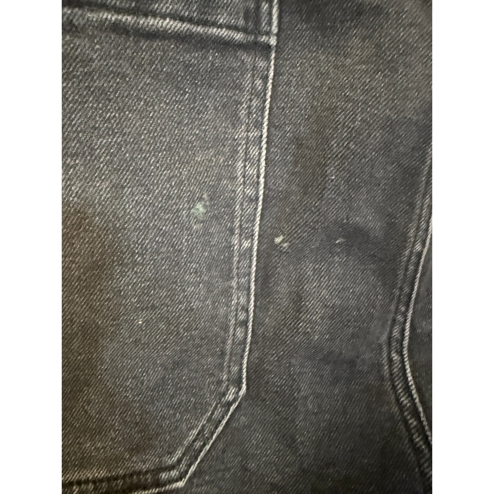 Hollister Cargo Jeans Mens 36x32 Black Baggy Relaxed Fit Utility Denim Pants - Picture 2 of 4